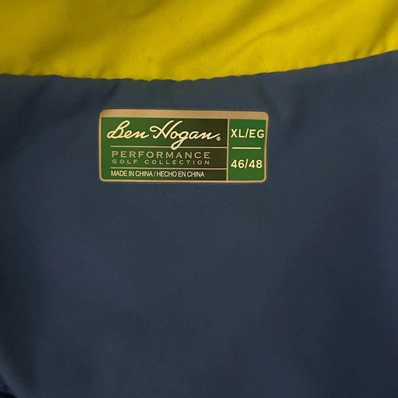 Ben Hogan Performance Golf jacket Men's Size Blue Windbreaker 1/4 Zip Size XL - Picture 4 of 8